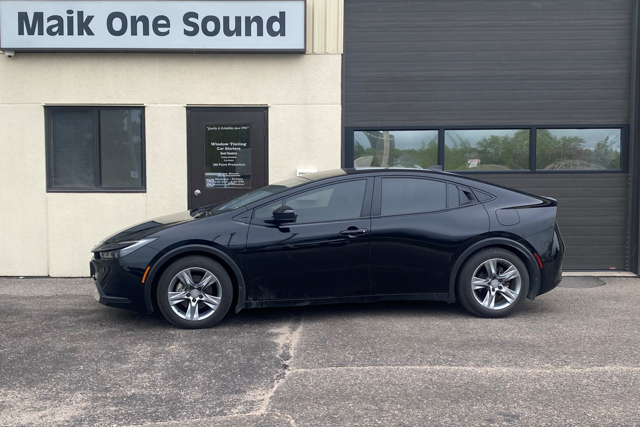 Toyota 2024 Prius with professional window tint in North Bay